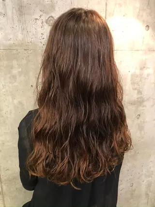 ロング パーマ ✂︎岡根 京花✂︎のヘアスタイル
