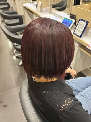 ミディアム カラー 山本 紅葉のヘアスタイル