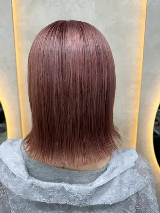 ミディアム カラー 福岡 拓実のヘアスタイル
