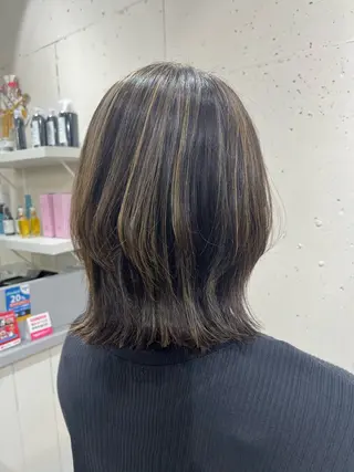 ミディアム 韓国風透明感カラー 💎YUI💎のヘアスタイル