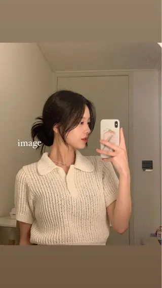 セミロング MINXshibuya所属・レイヤー/艶髪/ 透明感/千葉詩優のヘアスタイル