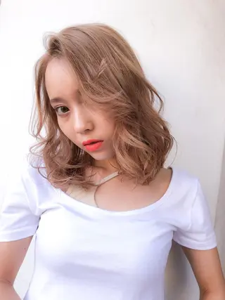 セミロング ヘアアレンジ 艶髪/モテヘア🎀 MIHOのヘアスタイル
