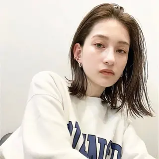 ミディアム 美髪矯正 大塩幸輝のヘアスタイル