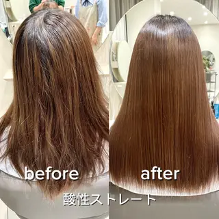 ロング 矢場町/酸性ストレー ト/ボブパーマのヘアスタイル