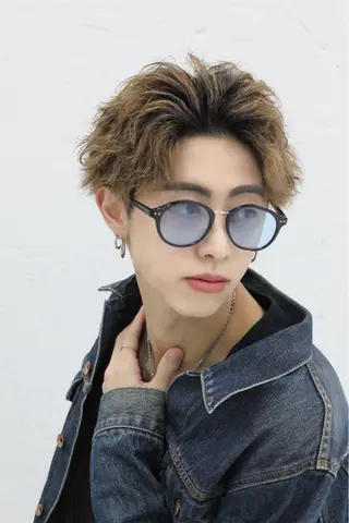 ショート パーマ メンズ 湘南のパーマ職人 🔥清水琉葵🔥のヘアスタイル