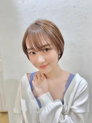 ショート カラー 髪質改善　ANFINI 仙台所属・仙台Ｉ韓国レイヤー Ｉ髪質改善Ｉ伊藤拓海のヘアスタイル