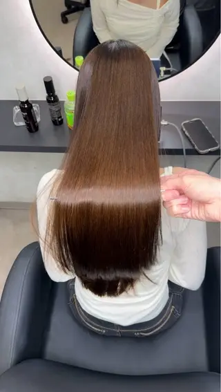 ロング カラー ヘアアレンジ 新宿 /髪質改善/ 縮毛矯正/ヒュウガのヘアスタイル