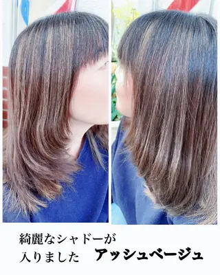 カラー 竹内 秀美のヘアスタイル