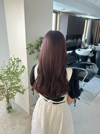 ロング カラー 透明感カラー Realharukaのヘアスタイル
