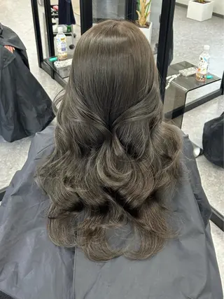 セミロング カラー LANDS所属・nanaka 🤍韓国ワンホンヘアのヘアスタイル