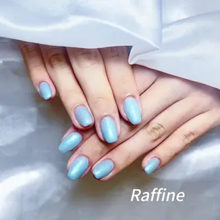 ネイル RAFFINE 月🦋🩵のネイルデザイン