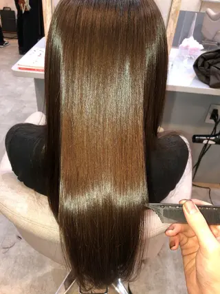 ロング カラー 縮毛矯正・髪質改善 人気No1🩶北島のヘアスタイル