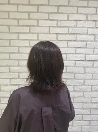セミロング カラー カットモデル募集中 松原京のヘアスタイル