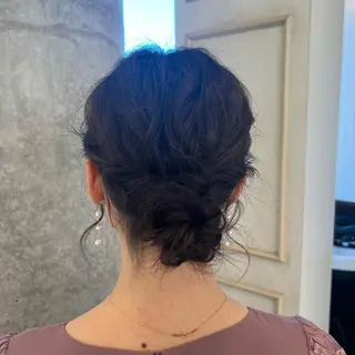 セミロング ヘアアレンジ SALOWIN川崎WEST店所属・🌷川崎/アレンジ/ 暖色ボブ/コトネ🌷のヘアスタイル