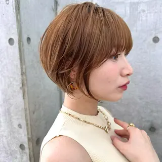 ショート カラー 韓国ヘア🇰🇷 レイヤー/芝春樹のヘアスタイル