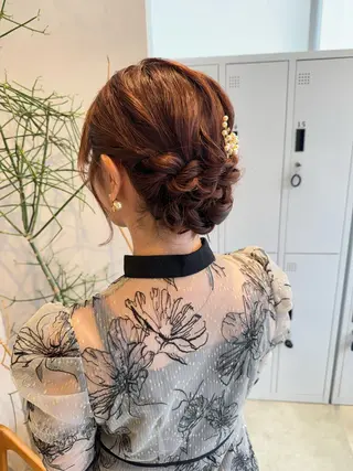 ヘアアレンジ 透明感カラー✨艶髪 制作🌱山根あゆみのヘアスタイル