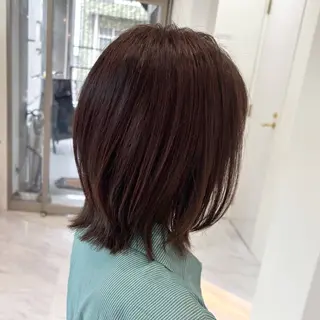 ミディアム カラー Ayu🍯/名駅/ブ リーチカラー/ヘアメのヘアスタイル