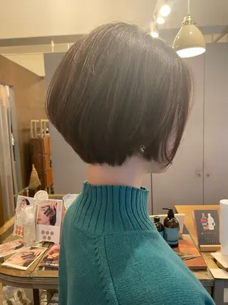ショート カラー 【髪質改善】【美髪】 【ツヤ髪】ほしのちりのヘアスタイル