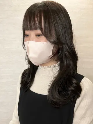 ミディアム カラー ヘアアレンジ 駅チカ【ali'i】 アリイ花崎友美☘のヘアスタイル