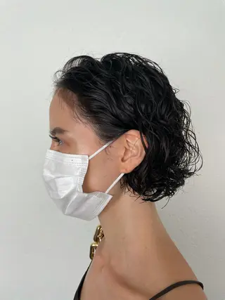 パーマ 【店長】ショート 似合わせ🦩相羽里美のヘアスタイル