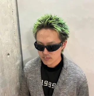 ショート カラー パーマ メンズ 🔥スパイキー 特化🔥菊水皐暉🔥のヘアスタイル