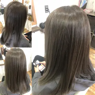 セミロング カラー ヘアサロンオスカー 岸和田蛸地蔵店のヘアスタイル