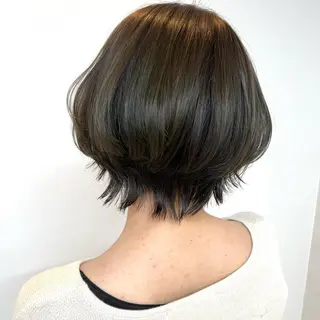 ショート カラー TriumpH天王寺店【ミルボンAujua認定サロン】所属・SAKI🐈‍⬛【 HAPPY届けます】のヘアスタイル