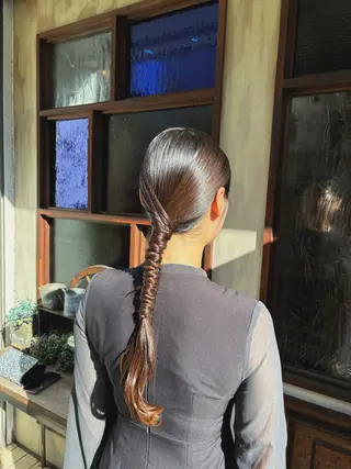 ヘアアレンジ ツヤカラー🫧 Saeのヘアスタイル