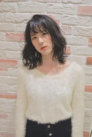 ミディアム 新宿 木下拓哉のヘアスタイル