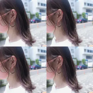 ミディアム カラー ヘアアレンジ 竹内啓太 ボブのヘアスタイル