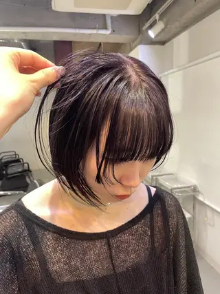 ショート カラー silo所属・silo MOKA 顔周りカット🦦のヘアスタイル