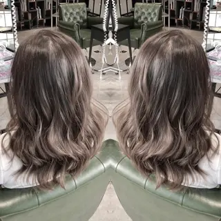 セミロング カラー パーマ ヘアアレンジ tocca所属・毎月通える価格♪ 杉本真基のヘアスタイル