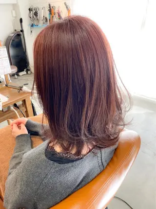 セミロング 東野 拓海のヘアスタイル