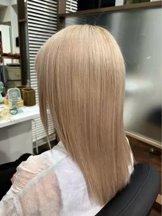 セミロング カラー hair&make luxiel所属・縮毛矯正急募 /葛西/ Rikiのヘアスタイル