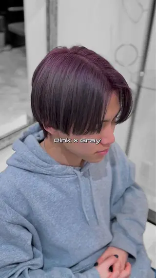 ショート カラー メンズ francesca. uraのヘアスタイル