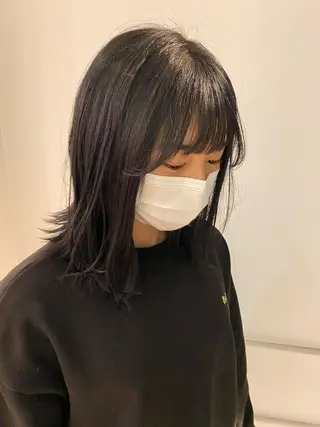 ミディアム musiiik saya/今泉のヘアスタイル