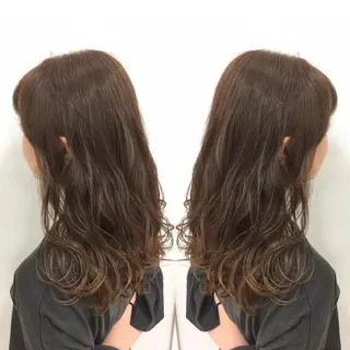 セミロング カラー Ash 山田 勇太のヘアスタイル