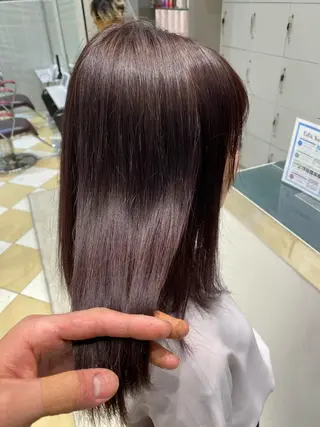 セミロング カラー Kou所属・💜髪質改善美髪💜 星野清光のヘアスタイル