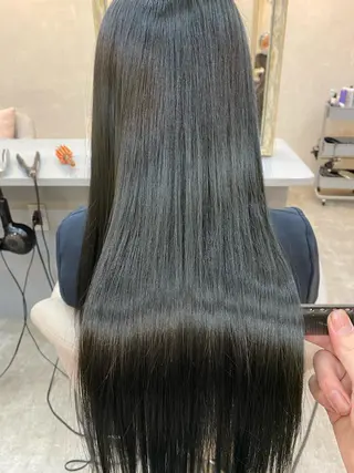 ロング カラー 縮毛矯正・髪質改善 人気No1🩶北島のヘアスタイル