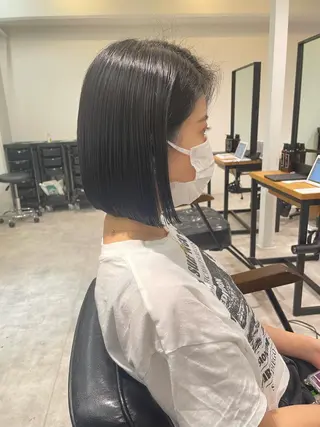 ショート カラー 田中大星 /ボブ 縮毛矯正のヘアスタイル