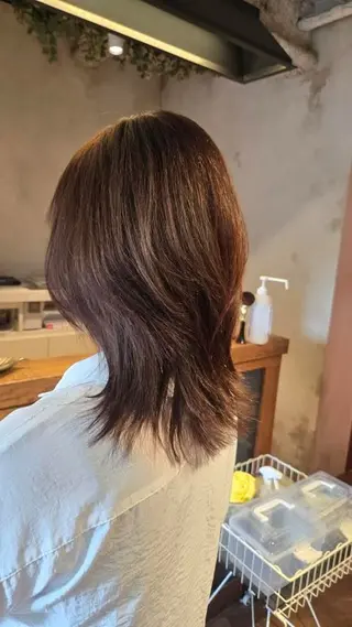 セミロング カラー カラーモデル募集🫐 koukiのヘアスタイル