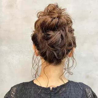 セミロング まつパ・ヘアセット ♡Chinami♡のマツエク・マツパデザイン