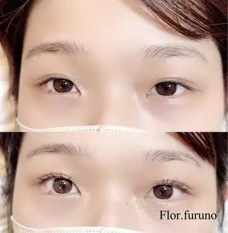マツエク・マツパ アイブロウ Flor上大岡 *フルノ リナ*のマツエク・マツパデザイン