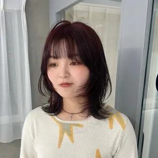 ミディアム りおな/エクステ /ミルクティーカラーのヘアスタイル