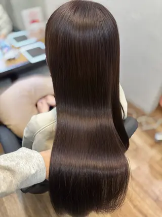 ロング 加藤 杏のヘアスタイル