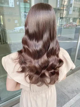 セミロング カラー 美髪美容師 くぼた店長🫧のヘアスタイル