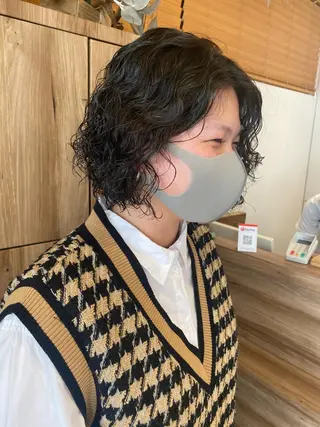 ショート カラー パーマ パーマ指名No1 /namiのヘアスタイル