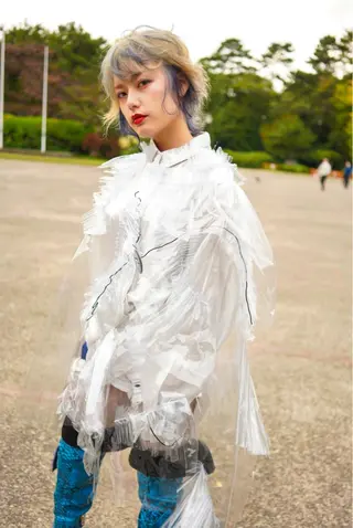 ミディアム カラー ハイトーン/レイヤー /ケアブリーチ石川治のヘアスタイル