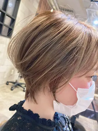 ショート shine hair blend所属・永井 紫優のヘアスタイル