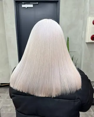 ロング カラー nico TOKYO 渋谷所属・ブリーチ ハイトーン 特化🌈フジタハルキのヘアスタイル